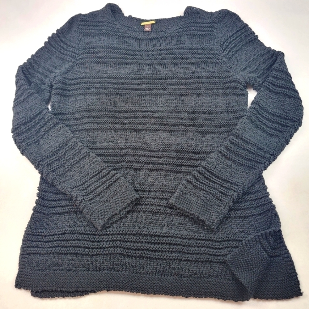 NWOT Dana Buchman long sleeve heavy knit split side sweater